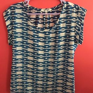 Daniel Rainn Geometric Blue Shirt